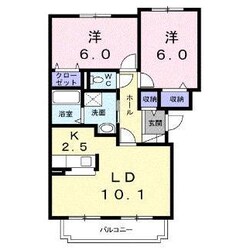 ソレアード石川の物件間取画像